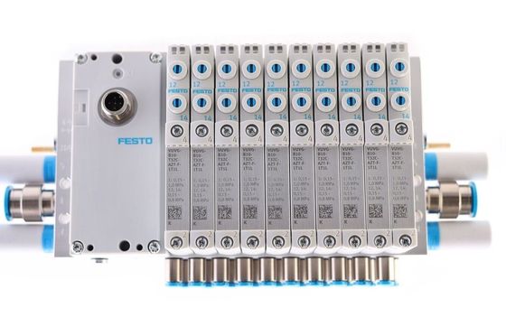 Festo Valve manifold VTUG với cắm nhiều chân hoặc kết nối fieldbus VTUG-14-VRPT-B1T-Q12B-UB-Q6SU-24K+TTSC