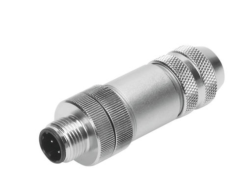 Festo NECU-M-S-D12G4-C2-ET Cắm thẳng, M12x1, 4-pin, mã D, có thể bảo vệ