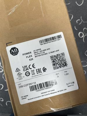 3 Phase 1Hp Allen-Bradley 25B-D2P3N114 0.75kW AC Drive for Industrial Machinery Usage